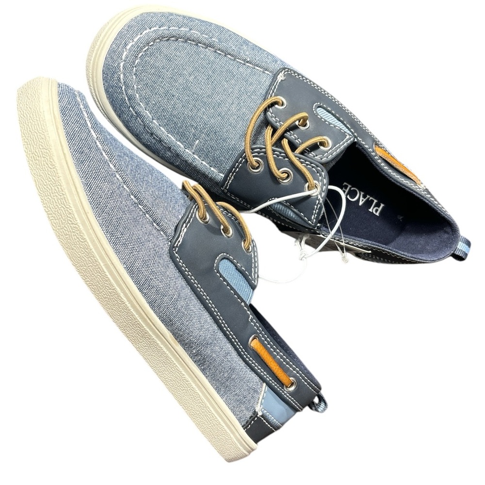 Children’s Place Boys Canavs Shoes | Navy | Size 3 | NWT